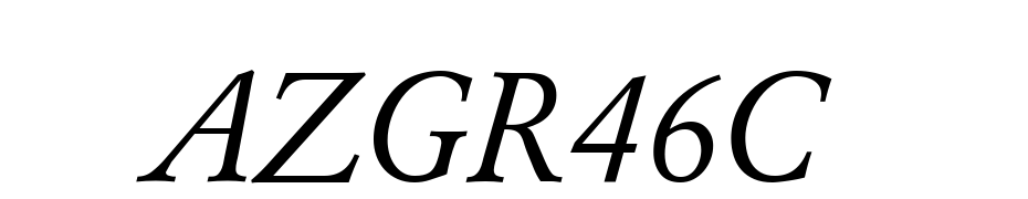 AZGaramond CTT Italic Yazı tipi ücretsiz indir